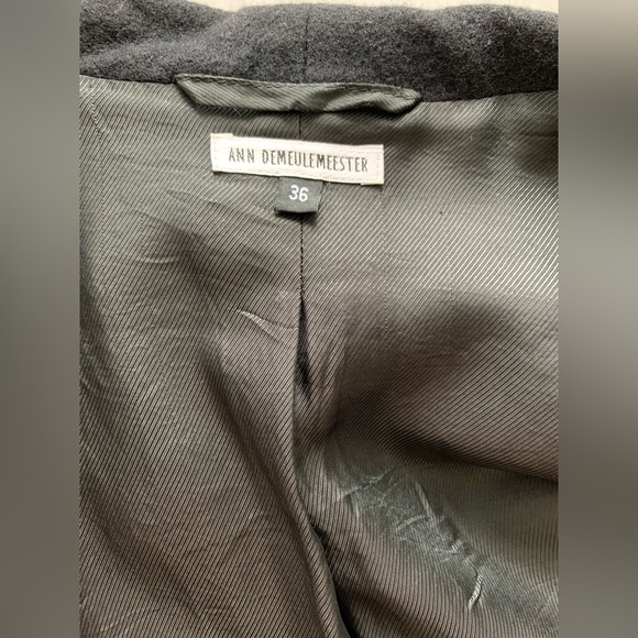 SOLD Ann Demeulemeester black wool coat - Picture 3 of 6